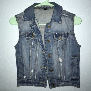 American eagle jean vest